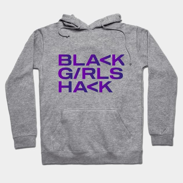 BGH Text Logo Floating Hoodie by BlackGirlsHack